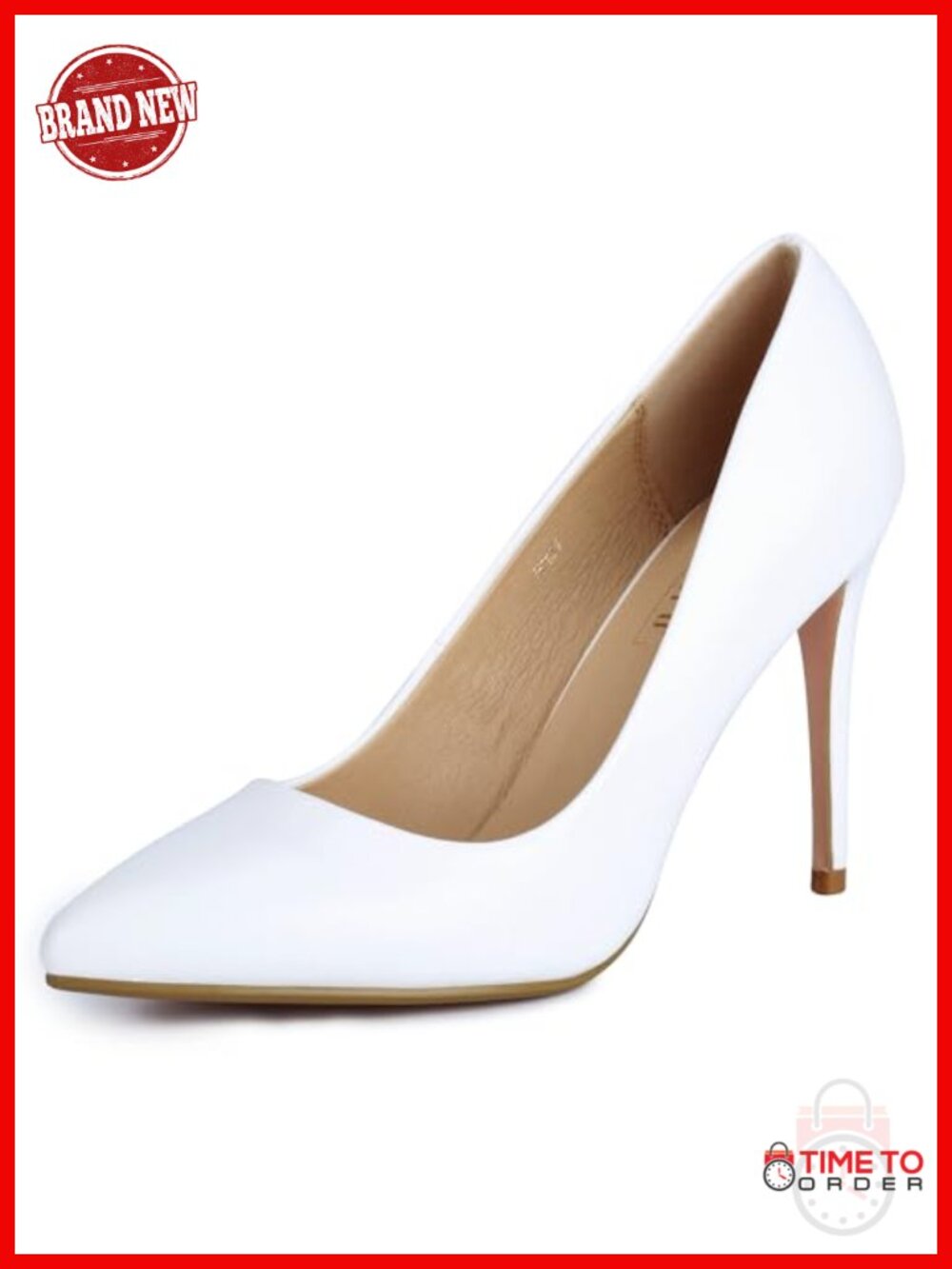 IDIFU Women's Stiletto High Heels Pointed Toe Pumps 4"